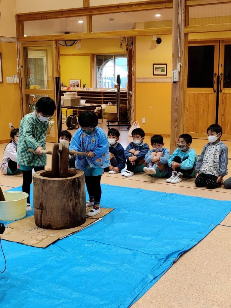 餅つき会
